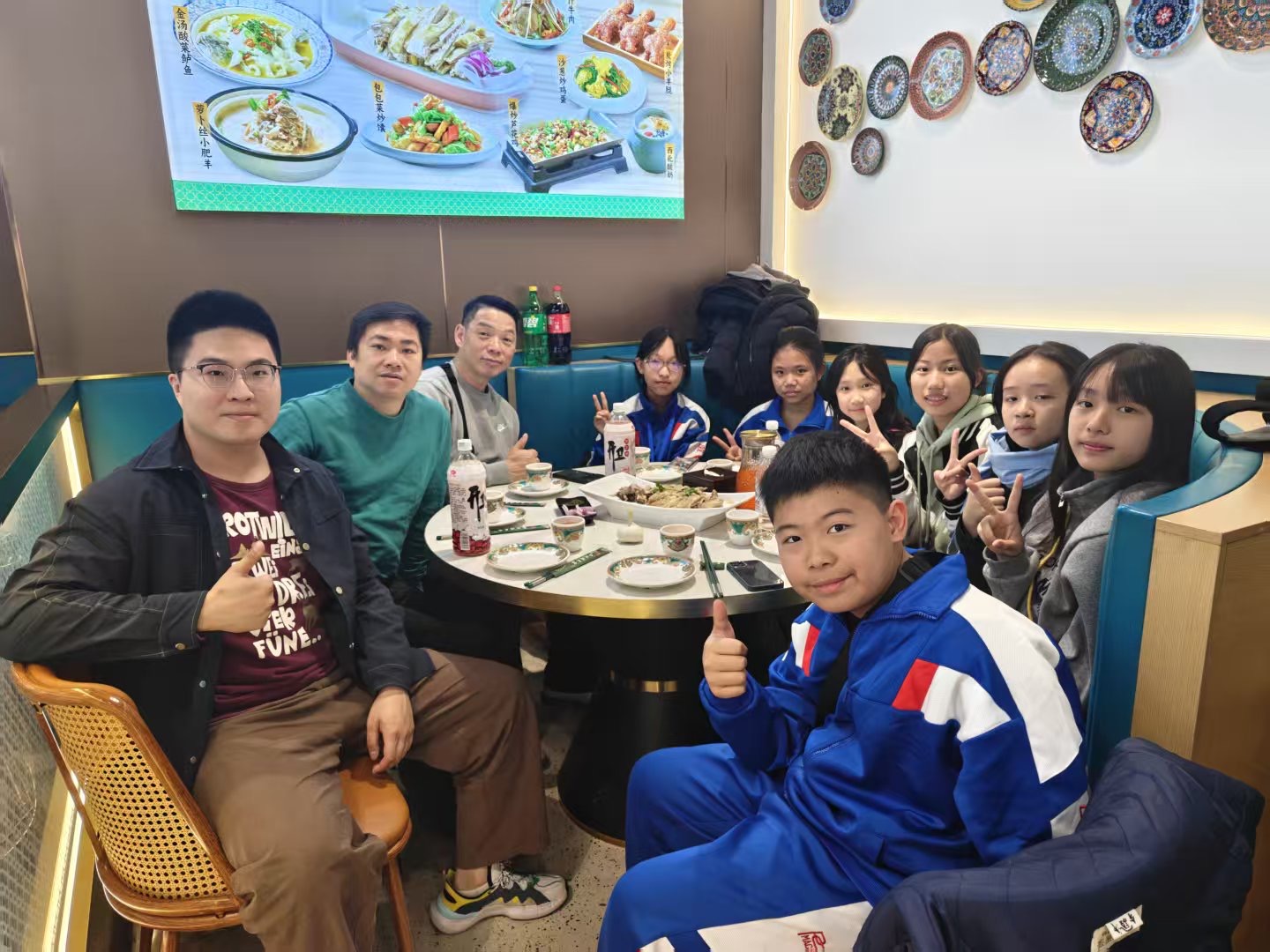 Team dinner during Beijing training camp