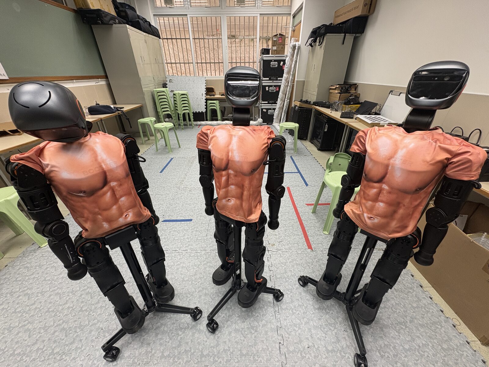 Demonstrating the muscle-suit wearable robot