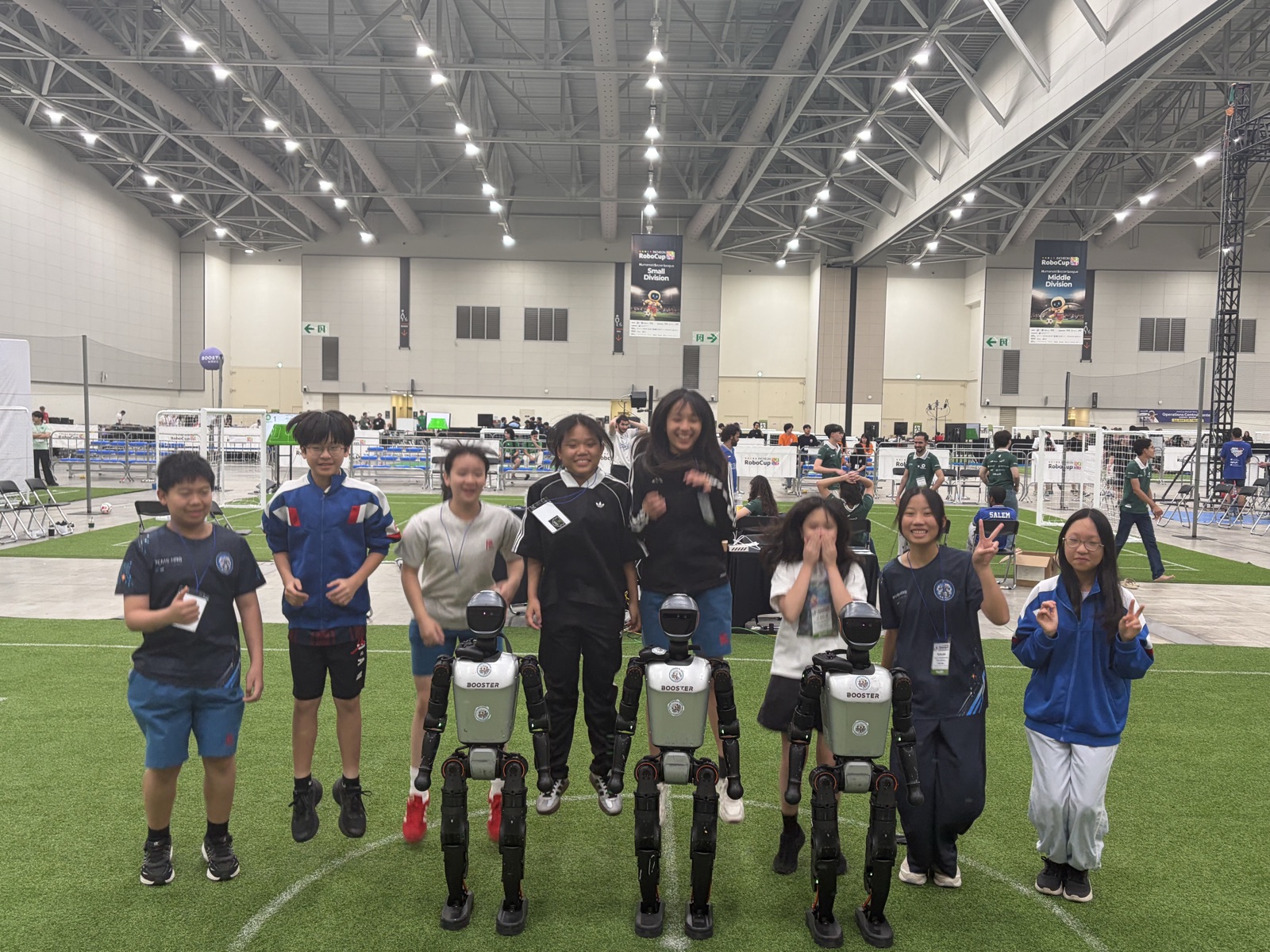 PCMS-HRG students celebrating at the venue