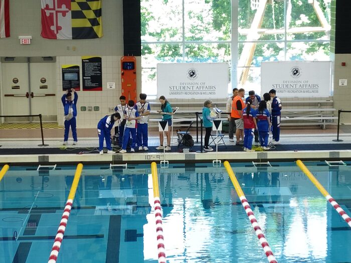 The competition pool at the University of Maryland