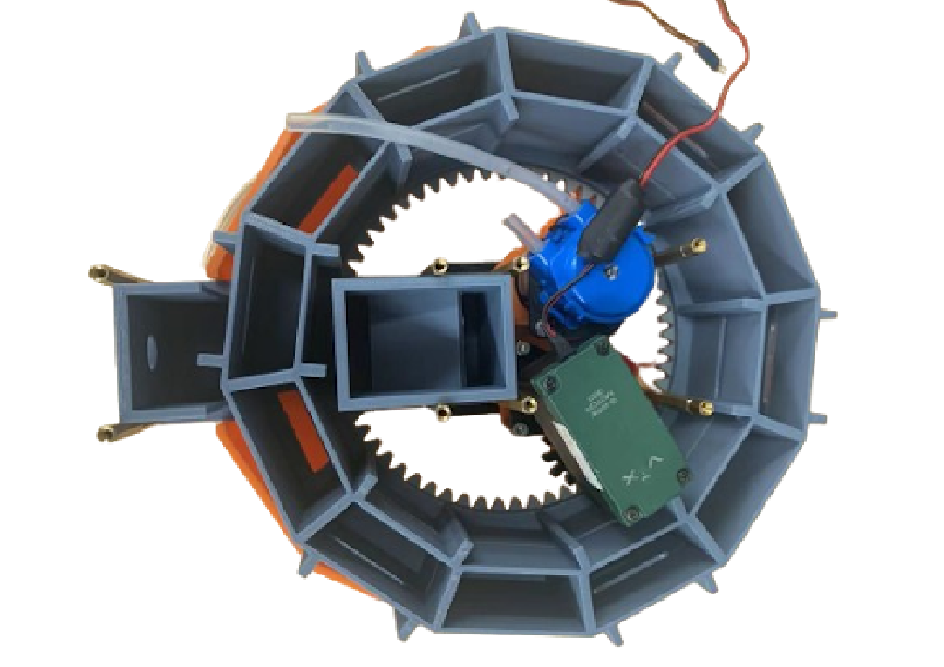 Render of the 3D-printed spectrometer sample holder